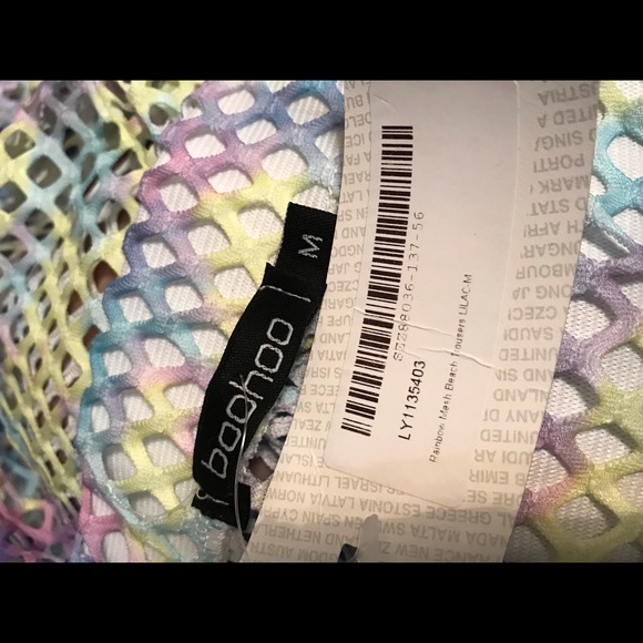 Boohoo tie dye coverup top n pants NWT sz sm/med - Picture 8 of 8